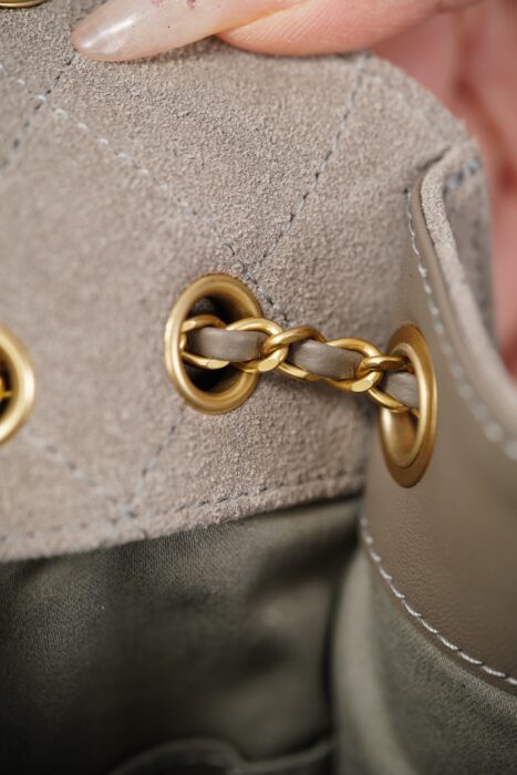 샤넬 25C 미니 핸드백 금장 스웨이드 골드 메탈 그레이 레플리카 미러급 SA급 S급 고퀄리티 최상급 하이엔드 가방 [여성] 12