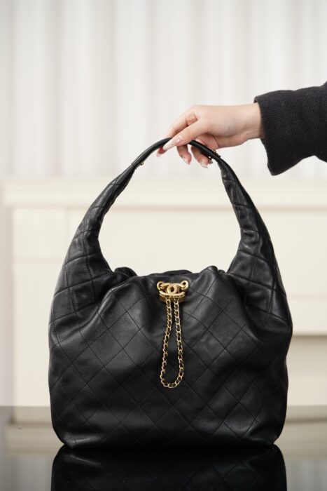 샤넬 26C 호보 백 블랙 금장 레플리카 미러급 SA급 S급 고퀄리티 최상급 하이엔드 가방 [여성] 2