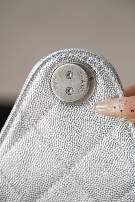 샤넬 25 미니 핸드백 그레인드 카프스킨 실버 메탈 실버 레플리카 미러급 SA급 S급 고퀄리티 최상급 하이엔드 가방 [여성] 14