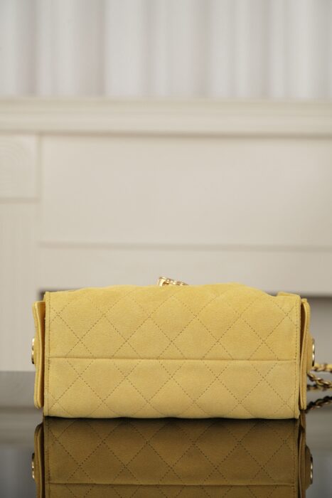 샤넬 25C 미니 핸드백 금장 스웨이드 골드 메탈 옐로우 레플리카 미러급 SA급 S급 고퀄리티 최상급 하이엔드 가방 [여성] 7