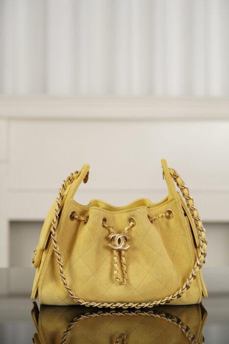 샤넬 25C 미니 핸드백 금장 스웨이드 골드 메탈 옐로우 레플리카 미러급 SA급 S급 고퀄리티 최상급 하이엔드 가방 [여성] 3