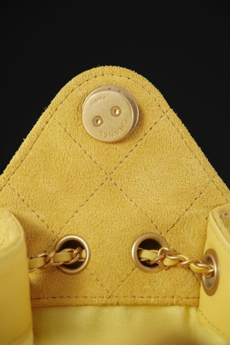 샤넬 25C 미니 핸드백 금장 스웨이드 골드 메탈 옐로우 레플리카 미러급 SA급 S급 고퀄리티 최상급 하이엔드 가방 [여성] 12