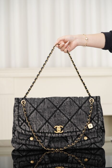 샤넬 25K 데님 호보 골드 메탈 블랙 더블 포켓 레플리카 미러급 SA급 S급 고퀄리티 최상급 하이엔드 가방 [여성] 3