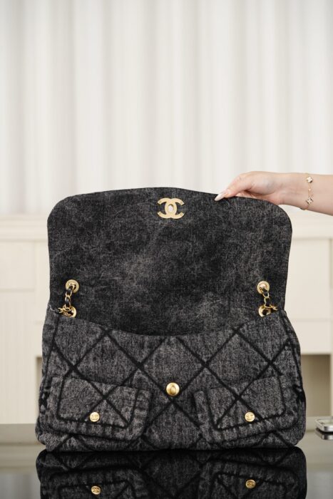 샤넬 25K 데님 호보 골드 메탈 블랙 더블 포켓 레플리카 미러급 SA급 S급 고퀄리티 최상급 하이엔드 가방 [여성] 7