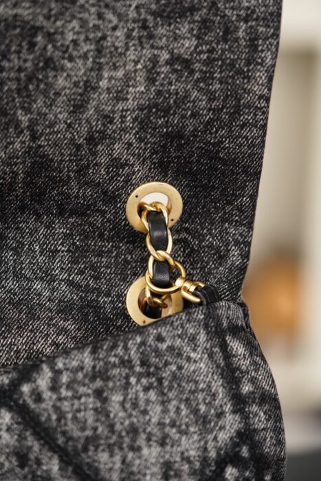 샤넬 25K 데님 호보 골드 메탈 블랙 더블 포켓 레플리카 미러급 SA급 S급 고퀄리티 최상급 하이엔드 가방 [여성] 16