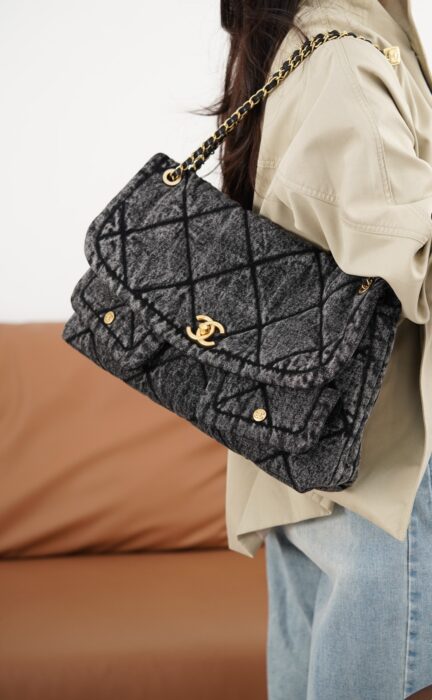 샤넬 25K 데님 호보 골드 메탈 블랙 더블 포켓 레플리카 미러급 SA급 S급 고퀄리티 최상급 하이엔드 가방 [여성]