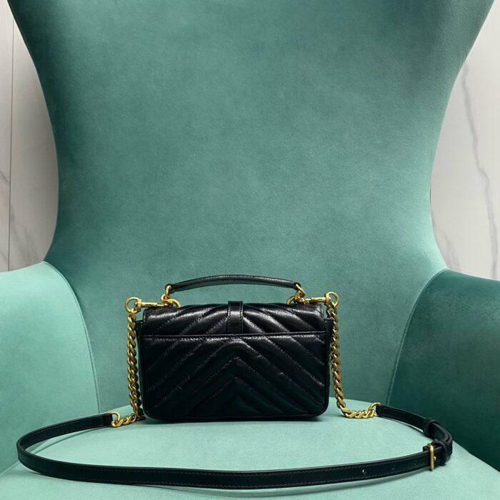 생로랑 샤이니 클래클드 레더 미니 체인 백 블랙 779430 레플리카 미러급 SA급 S급 고퀄리티 최상급 하이엔드 가방 [여성] 2