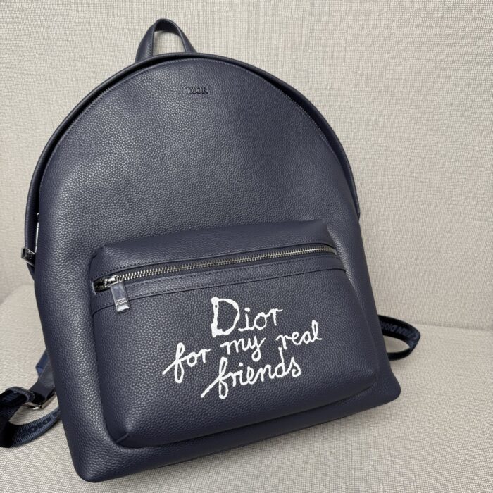 디올 x 하일톤 넬 라이더 2.0 집 백팩 그레인드 카프스킨 프린트 네이비 블루 화이트 레플리카 미러급 SA급 S급 고퀄리티 최상급 하이엔드 가방 [남성여성공용] 7