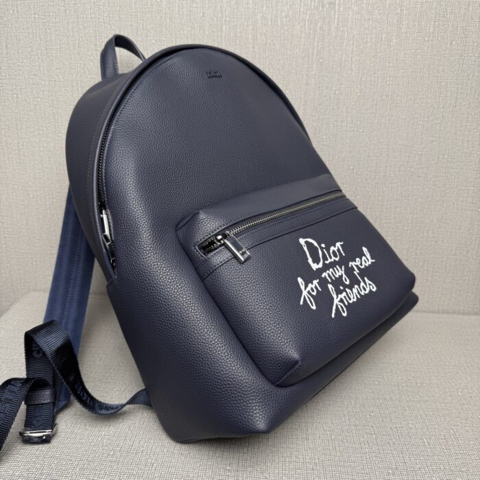 디올 x 하일톤 넬 라이더 2.0 집 백팩 그레인드 카프스킨 프린트 네이비 블루 화이트 레플리카 미러급 SA급 S급 고퀄리티 최상급 하이엔드 가방 [남성여성공용] 9