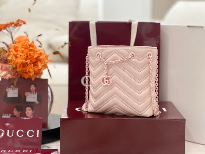 구찌 GG 마몽 나노 버킷백 856404 핑크 레플리카 미러급 SA급 S급 고퀄리티 최상급 하이엔드 가방 [여성] 4