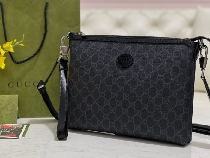 구찌 메신저 백 스퀘어 인터로킹 G 블랙 슈프림 726833 레플리카 미러급 SA급 S급 고퀄리티 최상급 하이엔드 가방 [남성여성공용] 3