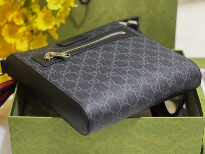 구찌 GG 블랙 스몰 메신저 백 GG 슈프림 523599 레플리카 미러급 SA급 S급 고퀄리티 최상급 하이엔드 가방 [남성여성공용] 5