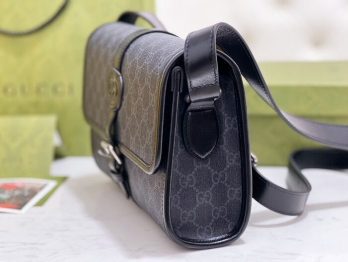 구찌 GG 메신저 백 인터로킹 G 블랙 슈프림 745679 레플리카 미러급 SA급 S급 고퀄리티 최상급 하이엔드 가방 [남성여성공용] 5