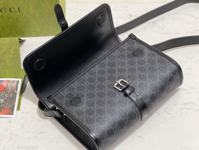 구찌 GG 메신저 백 인터로킹 G 블랙 슈프림 745679 레플리카 미러급 SA급 S급 고퀄리티 최상급 하이엔드 가방 [남성여성공용] 6