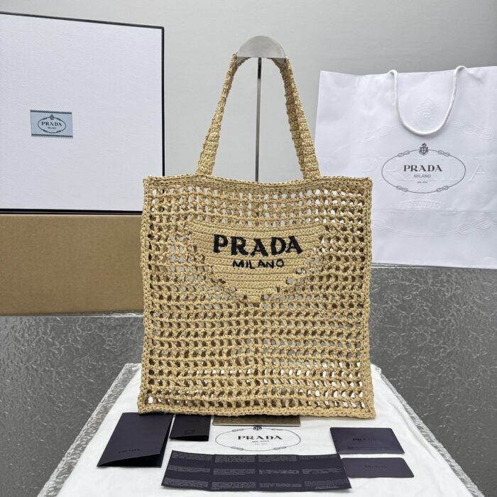 프라다 프라다 라피아 토트백 탄 레플리카 미러급 SA급 S급 고퀄리티 최상급 하이엔드 가방 [여성] 2