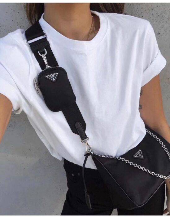 프라다 리에디션 2005 리나일론 앤 사피아노 레더 백 참 블랙 레플리카 미러급 SA급 S급 고퀄리티 최상급 하이엔드 가방 [남성여성공용]