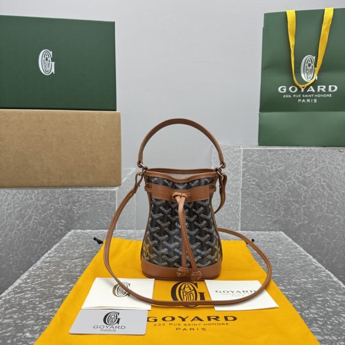 고야드 쁘띠 플로 버킷 백 브라운 레플리카 미러급 SA급 S급 고퀄리티 최상급 하이엔드 가방 [여성] 2