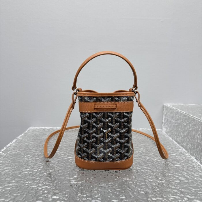 고야드 쁘띠 플로 버킷 백 브라운 레플리카 미러급 SA급 S급 고퀄리티 최상급 하이엔드 가방 [여성] 4