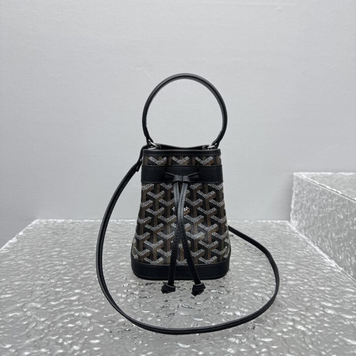 고야드 쁘띠 플로 버킷 백 블랙 레플리카 미러급 SA급 S급 고퀄리티 최상급 하이엔드 가방 [여성] 3