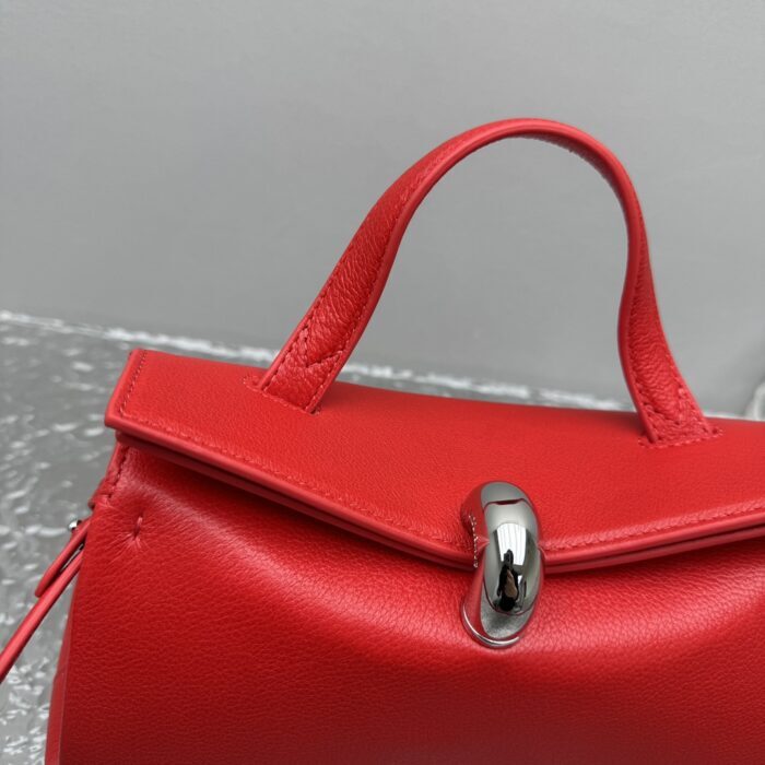 자크뮈스 탑 핸들 백 레드 염소가죽 스몰 레플리카 미러급 SA급 S급 고퀄리티 최상급 하이엔드 가방 [여성] 8