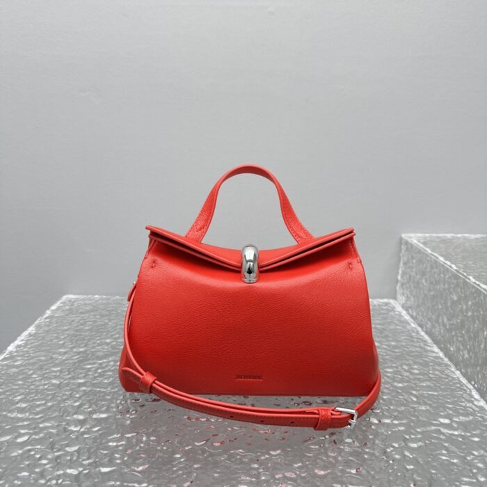 자크뮈스 탑 핸들 백 레드 염소가죽 스몰 레플리카 미러급 SA급 S급 고퀄리티 최상급 하이엔드 가방 [여성] 5