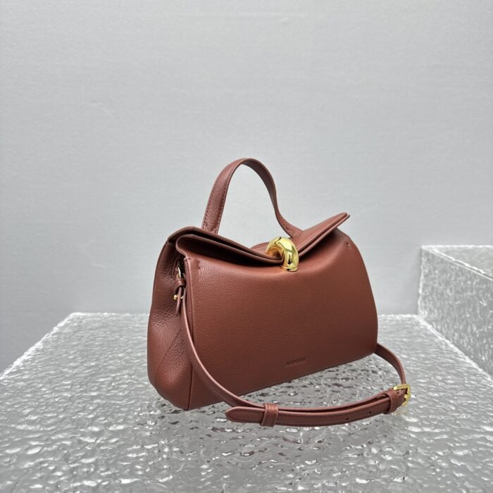 자크뮈스 탑 핸들 백 브라운 염소가죽 스몰 레플리카 미러급 SA급 S급 고퀄리티 최상급 하이엔드 가방 [여성] 5