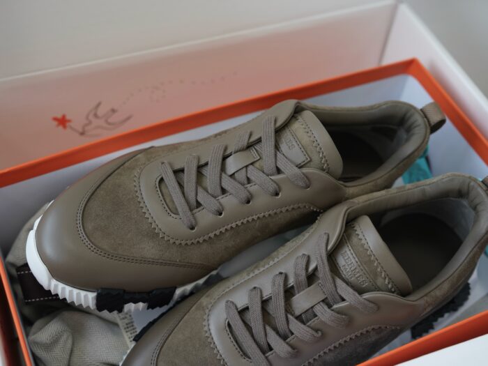 에르메스 바운싱 스니커즈 다크 올리브 블랙 H 레플리카 미러급 SA급 S급 고퀄리티 최상급 하이엔드 신발 [남성여성공용] 6