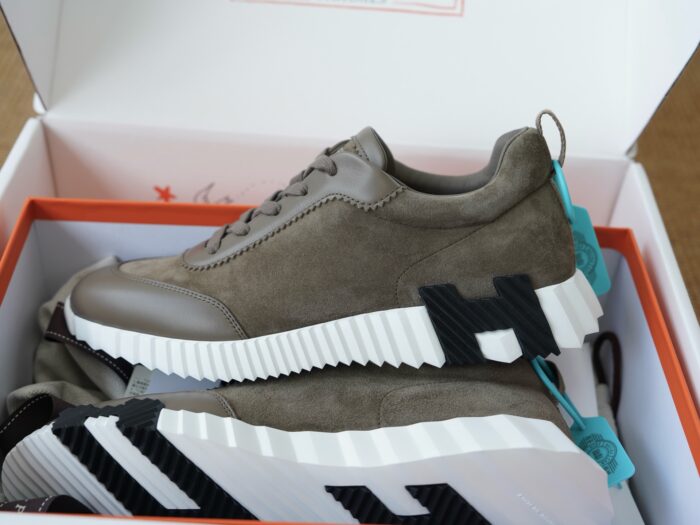 에르메스 바운싱 스니커즈 다크 올리브 블랙 H 레플리카 미러급 SA급 S급 고퀄리티 최상급 하이엔드 신발 [남성여성공용] 3