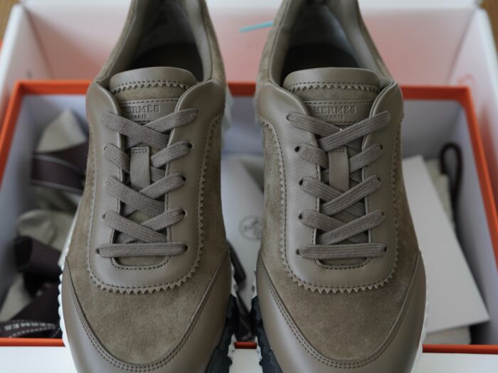 에르메스 바운싱 스니커즈 다크 올리브 블랙 H 레플리카 미러급 SA급 S급 고퀄리티 최상급 하이엔드 신발 [남성여성공용] 9