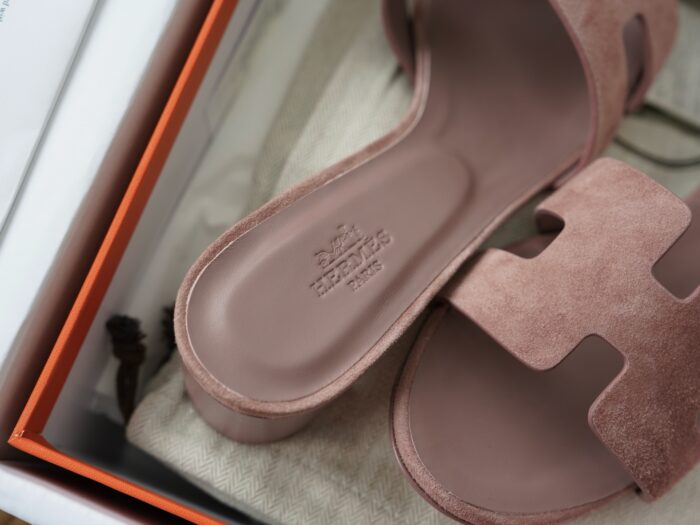 에르메스 오아시스 샌들 뮬 슬리퍼 스웨이드 브라운 5cm 레플리카 미러급 SA급 S급 고퀄리티 최상급 하이엔드 신발 [여성] 8