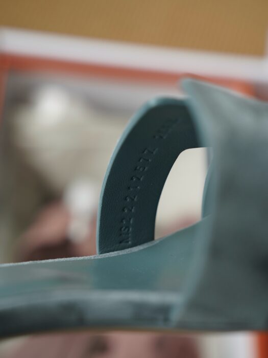 에르메스 오아시스 샌들 뮬 슬리퍼 스웨이드 청색 5cm 레플리카 미러급 SA급 S급 고퀄리티 최상급 하이엔드 신발 [여성] 9