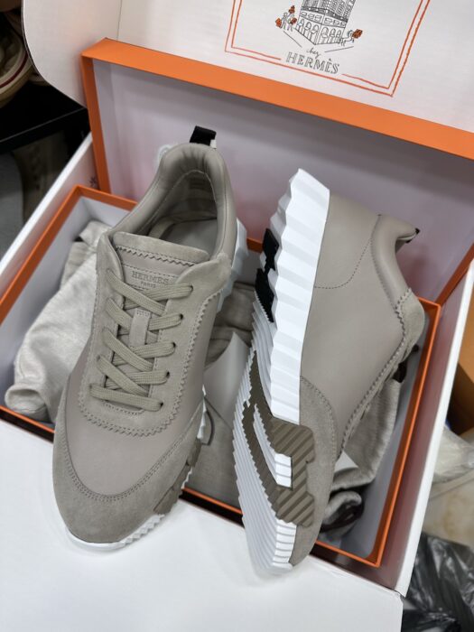 에르메스 바운싱 스니커즈 라이트 회녹색 블랙 H 레플리카 미러급 SA급 S급 고퀄리티 최상급 하이엔드 신발 [남성여성공용] 5