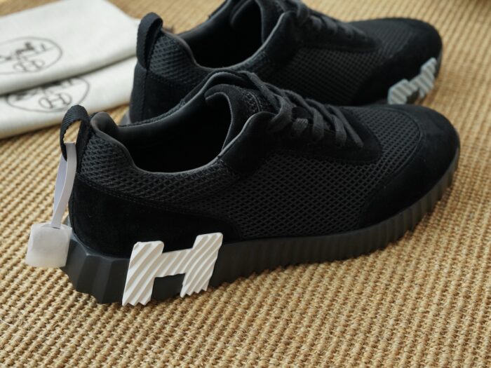 에르메스 바운싱 스니커즈 메쉬 스웨이드 블랙 화이트 H 레플리카 미러급 SA급 S급 고퀄리티 최상급 하이엔드 신발 [남성여성공용] 2