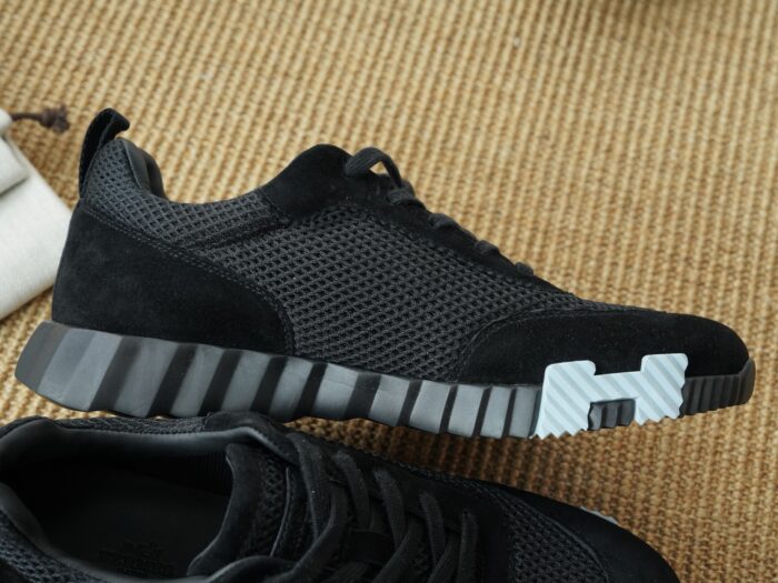 에르메스 바운싱 스니커즈 메쉬 스웨이드 블랙 화이트 H 레플리카 미러급 SA급 S급 고퀄리티 최상급 하이엔드 신발 [남성여성공용] 4