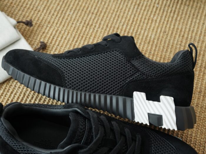 에르메스 바운싱 스니커즈 메쉬 스웨이드 블랙 화이트 H 레플리카 미러급 SA급 S급 고퀄리티 최상급 하이엔드 신발 [남성여성공용] 5