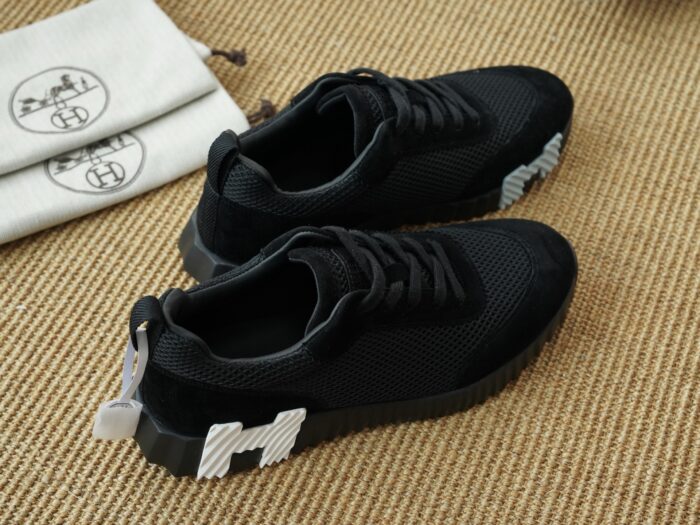 에르메스 바운싱 스니커즈 메쉬 스웨이드 블랙 화이트 H 레플리카 미러급 SA급 S급 고퀄리티 최상급 하이엔드 신발 [남성여성공용] 6