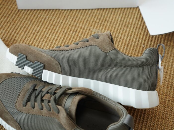 에르메스 바운싱 스니커즈 메쉬 스웨이드 올리브 옐로우 H 레플리카 미러급 SA급 S급 고퀄리티 최상급 하이엔드 신발 [남성여성공용] 6