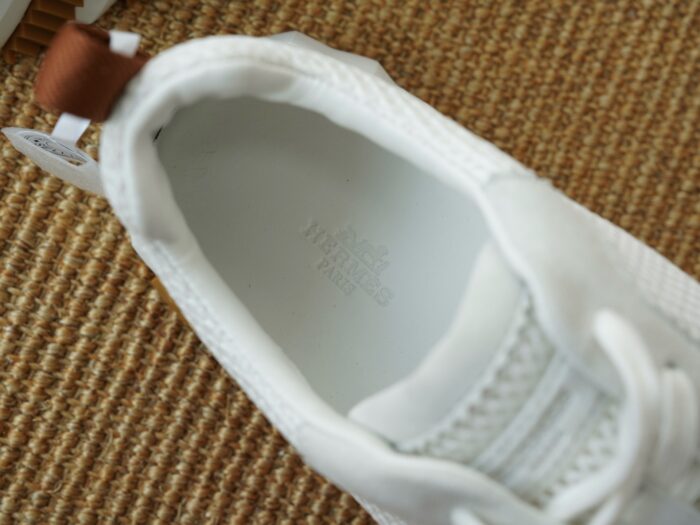 에르메스 바운싱 스니커즈 메쉬 스웨이드 화이트 브라운 H 레플리카 미러급 SA급 S급 고퀄리티 최상급 하이엔드 신발 [남성여성공용] 9