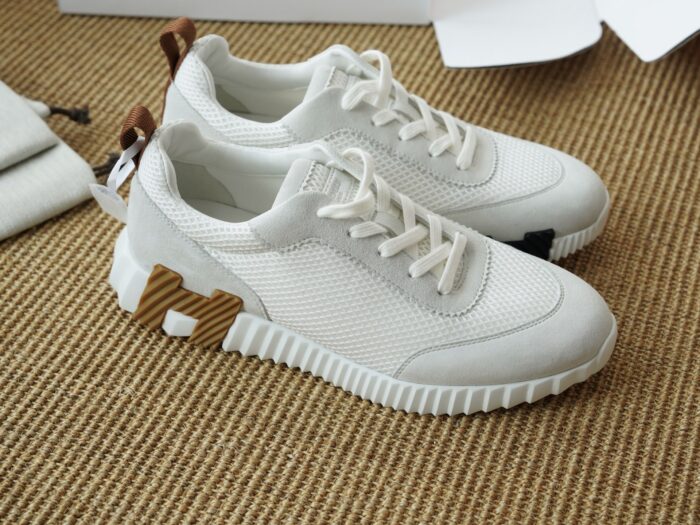 에르메스 바운싱 스니커즈 메쉬 스웨이드 화이트 브라운 H 레플리카 미러급 SA급 S급 고퀄리티 최상급 하이엔드 신발 [남성여성공용] 7