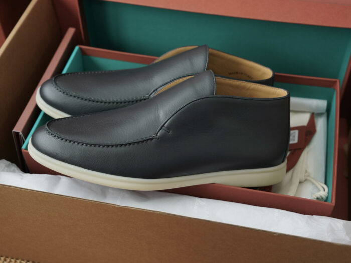 로로피아나 오픈 워크 앵클 부츠 레더 블랙 남성용 레플리카 미러급 SA급 S급 고퀄리티 최상급 하이엔드 신발 [남성] 6