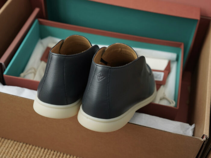 로로피아나 오픈 워크 앵클 부츠 레더 블랙 남성용 레플리카 미러급 SA급 S급 고퀄리티 최상급 하이엔드 신발 [남성] 12