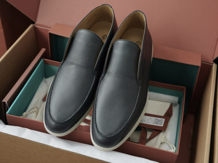 로로피아나 오픈 워크 앵클 부츠 레더 블랙 남성용 레플리카 미러급 SA급 S급 고퀄리티 최상급 하이엔드 신발 [남성] 7