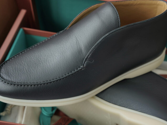 로로피아나 오픈 워크 앵클 부츠 레더 블랙 남성용 레플리카 미러급 SA급 S급 고퀄리티 최상급 하이엔드 신발 [남성] 9