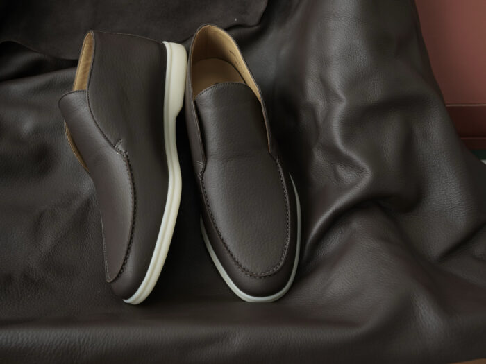 로로피아나 오픈 워크 앵클 부츠 레더 다크 브라운 남성용 레플리카 미러급 SA급 S급 고퀄리티 최상급 하이엔드 신발 [남성] 2