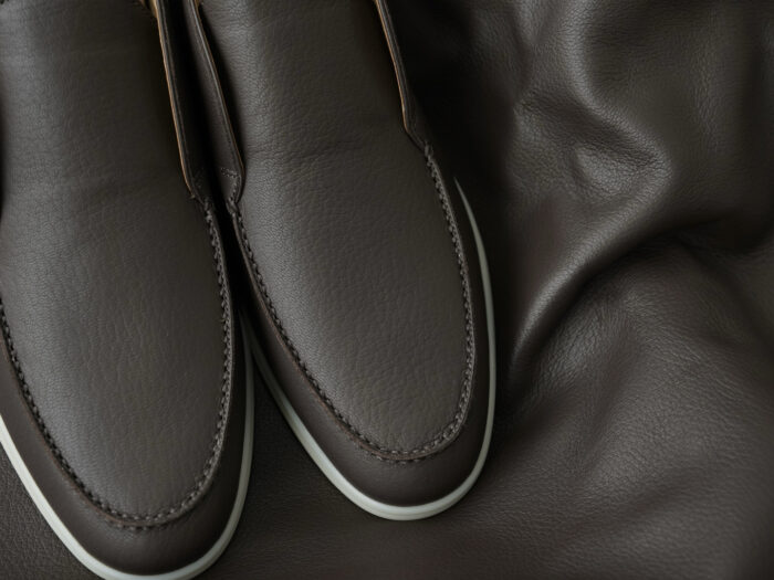 로로피아나 오픈 워크 앵클 부츠 레더 다크 브라운 남성용 레플리카 미러급 SA급 S급 고퀄리티 최상급 하이엔드 신발 [남성] 3