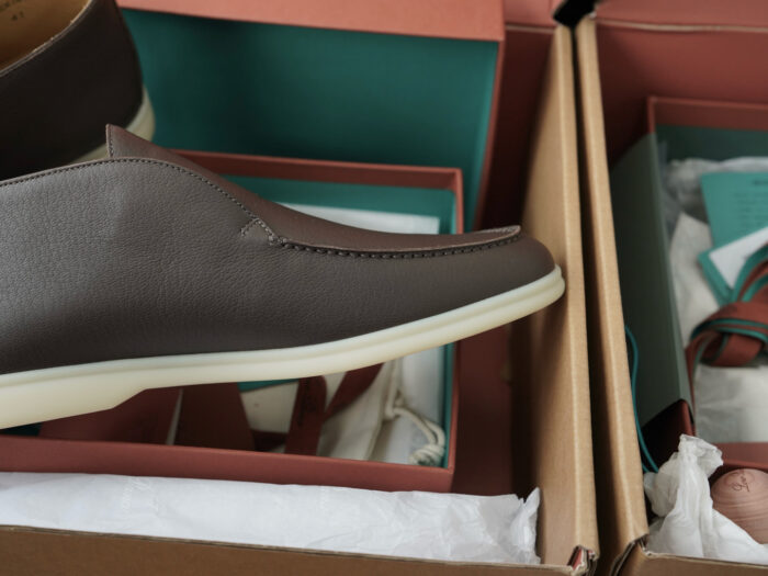 로로피아나 오픈 워크 앵클 부츠 레더 다크 브라운 남성용 레플리카 미러급 SA급 S급 고퀄리티 최상급 하이엔드 신발 [남성] 9