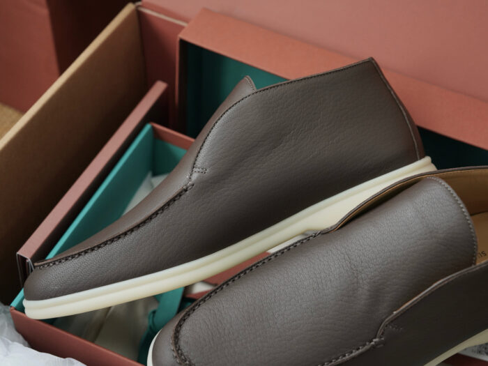 로로피아나 오픈 워크 앵클 부츠 레더 다크 브라운 남성용 레플리카 미러급 SA급 S급 고퀄리티 최상급 하이엔드 신발 [남성] 6