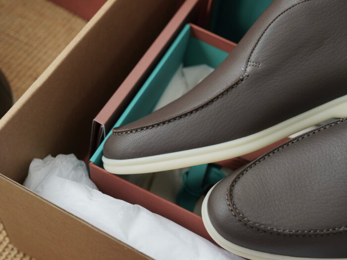 로로피아나 오픈 워크 앵클 부츠 레더 다크 브라운 남성용 레플리카 미러급 SA급 S급 고퀄리티 최상급 하이엔드 신발 [남성] 10