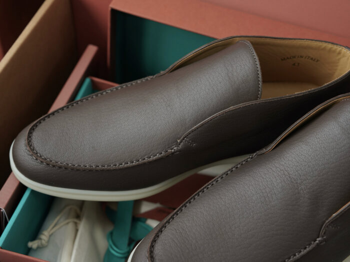 로로피아나 오픈 워크 앵클 부츠 레더 다크 브라운 남성용 레플리카 미러급 SA급 S급 고퀄리티 최상급 하이엔드 신발 [남성] 7