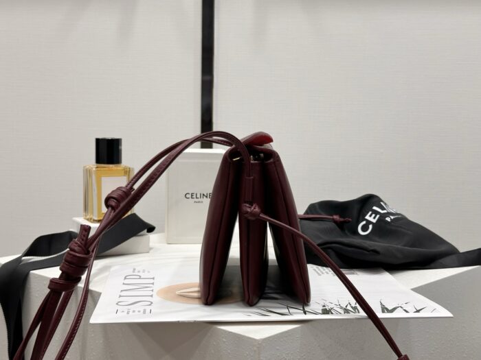 셀린느 트리오 플랩 부드러운 램스킨 10P862 와인 레플리카 미러급 SA급 S급 고퀄리티 최상급 하이엔드 가방 [남성여성공용] 7